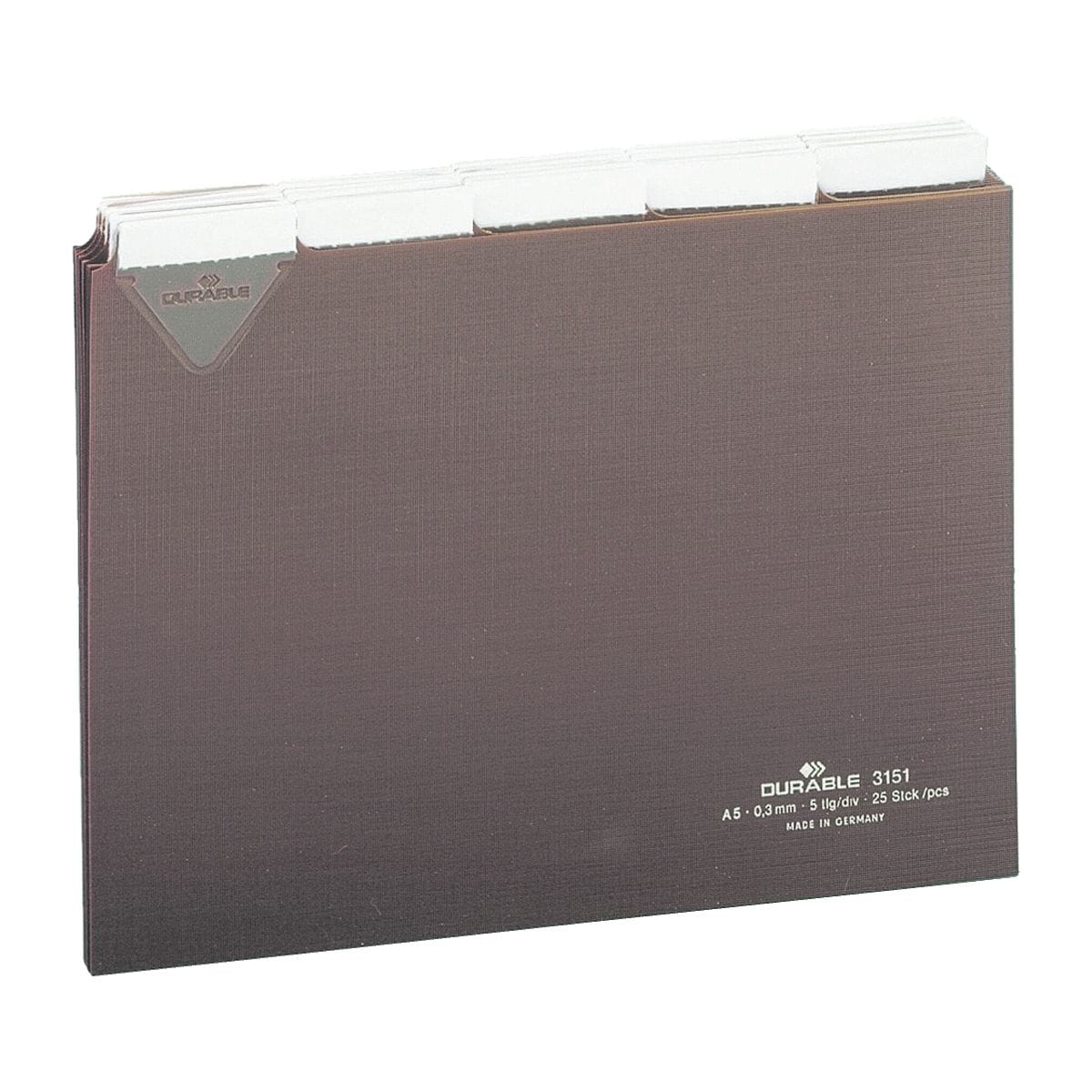 Durable Tabbladen voor kaartenbak A5, A-Z