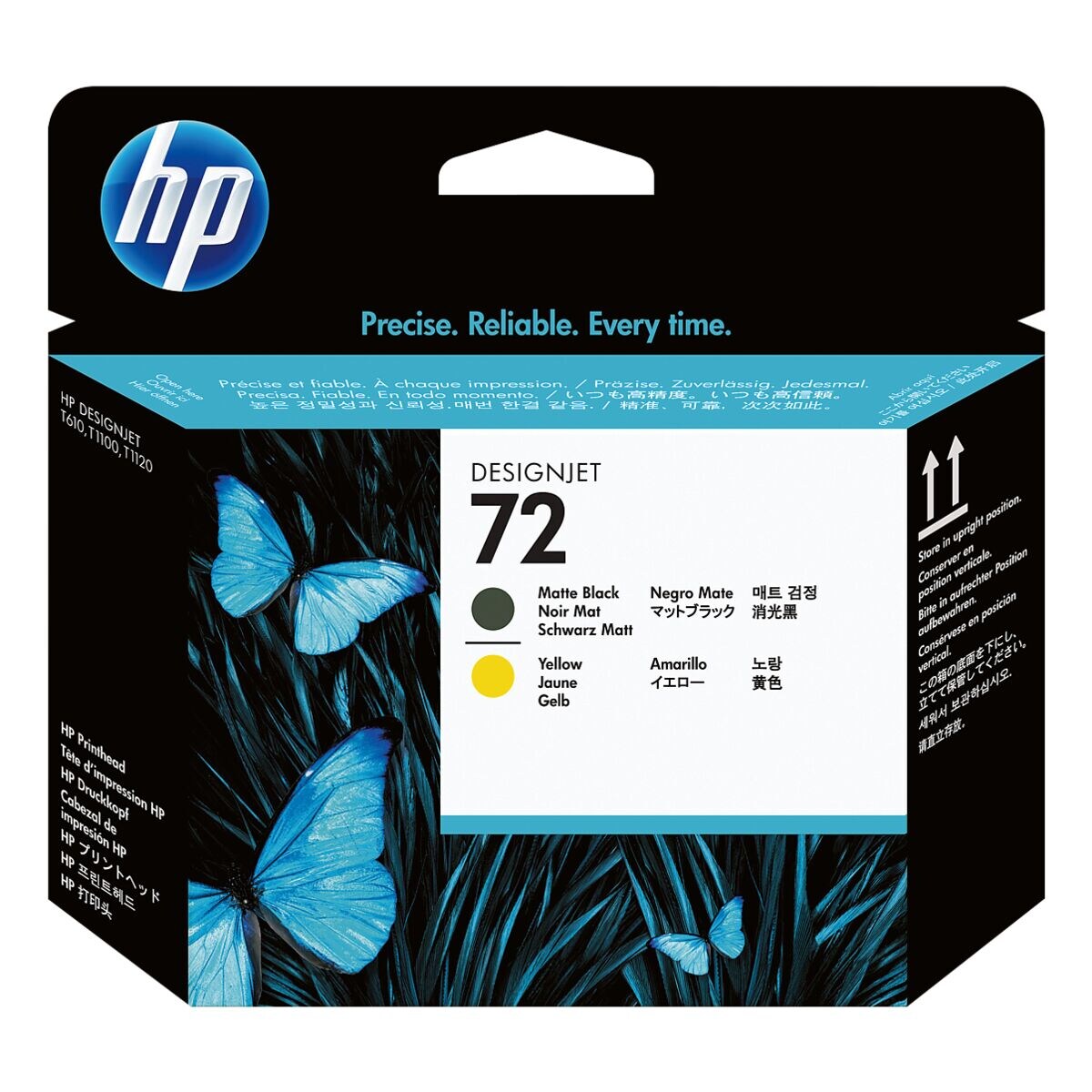 HP printkop HP 72, zwart / geel - HP C9384A