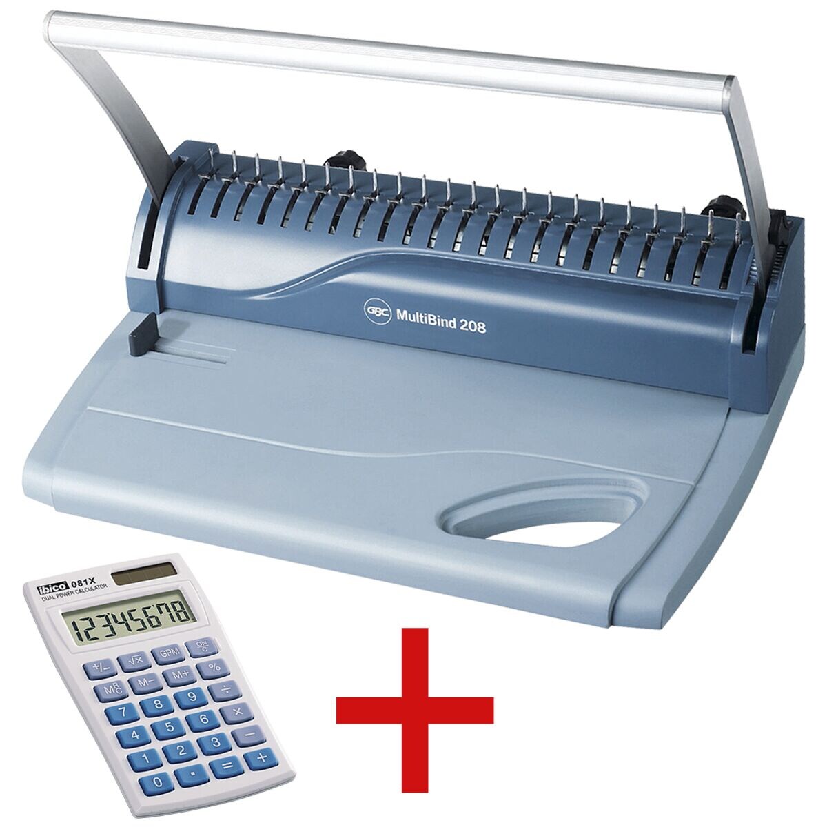 Combi inbindapparaat GBC »MultiBind 208«, incl. Zakrekenmachine »081X«