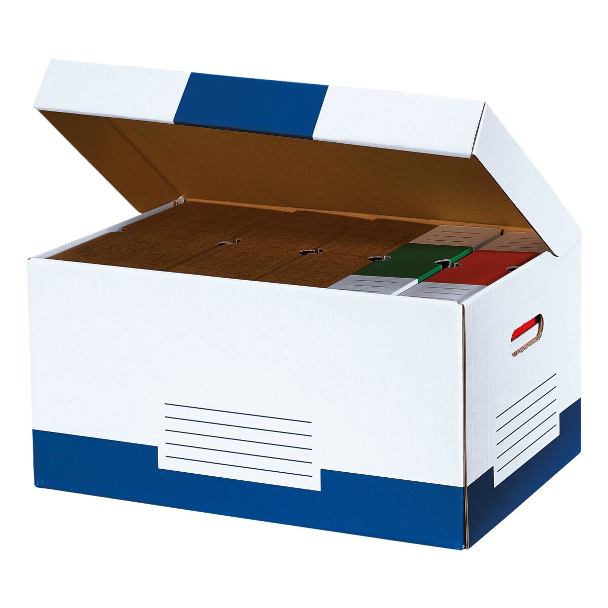 cartonia Archiefcontainers met klapdeksel »Color« - 10 stuks