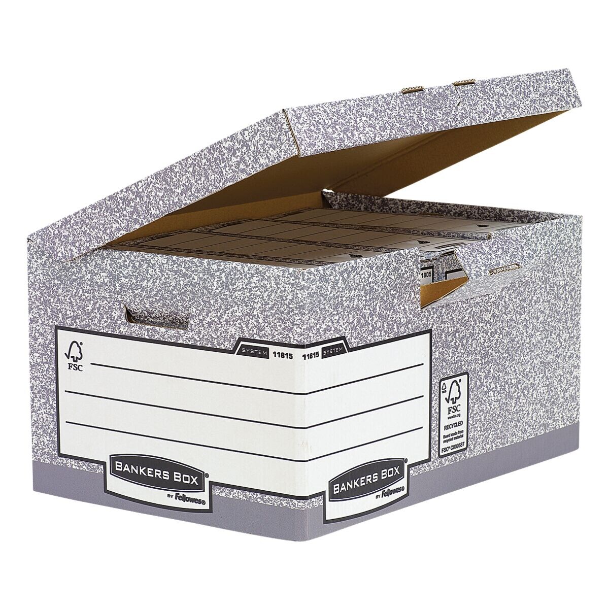 Bankers Box System Archiefcontainers met klapdeksel - 10 stuks