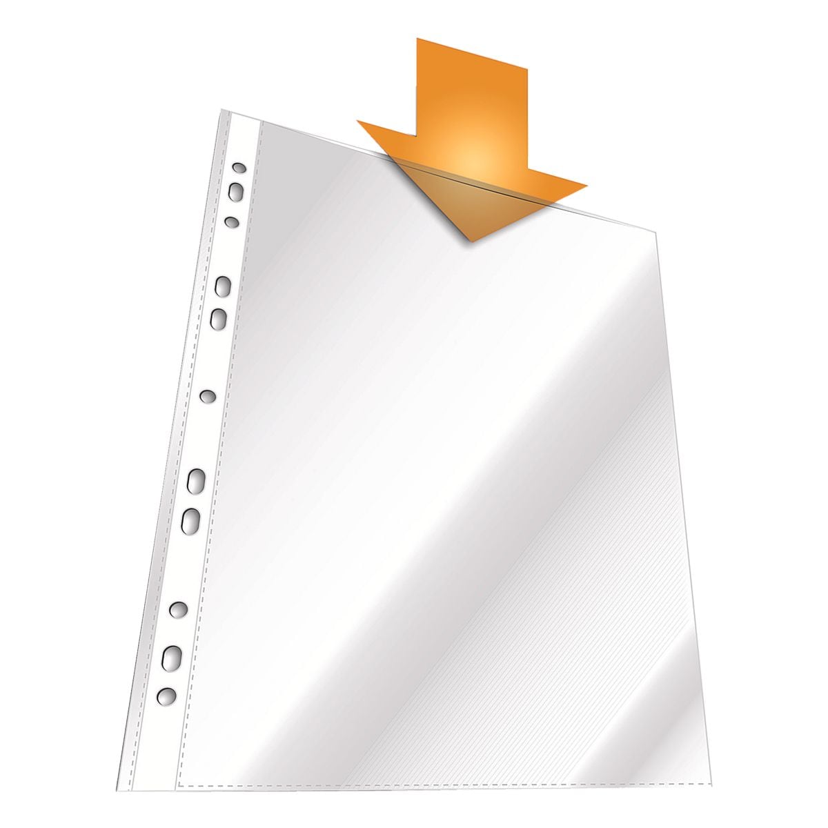 Durable folderhoesje A4 glashelder, bovenaan open - 100 stuk(s)
