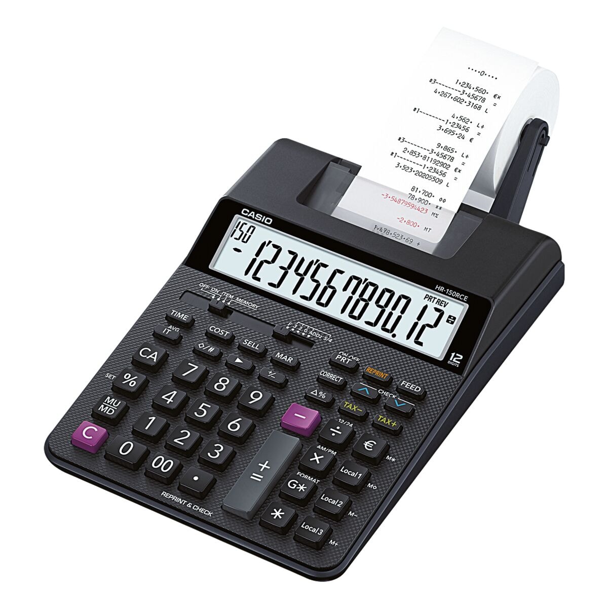 CASIO Bureaurekenmachine met printer »HR-150RCE«