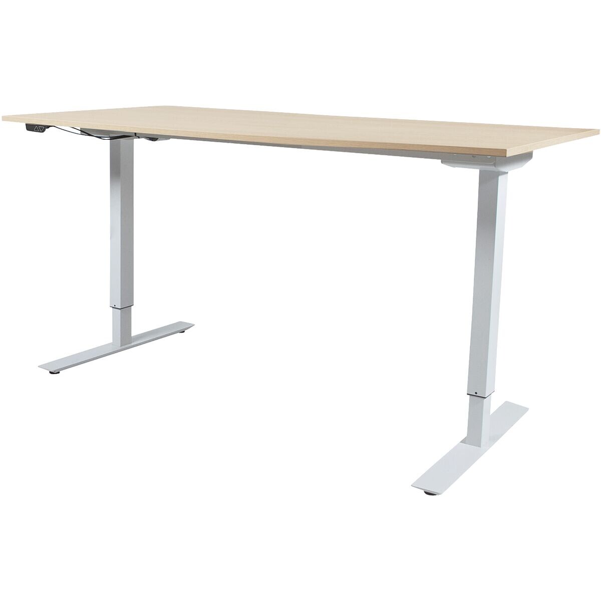 Schaffenburg Bureau Linesto 160 cm, L-onderstel wit