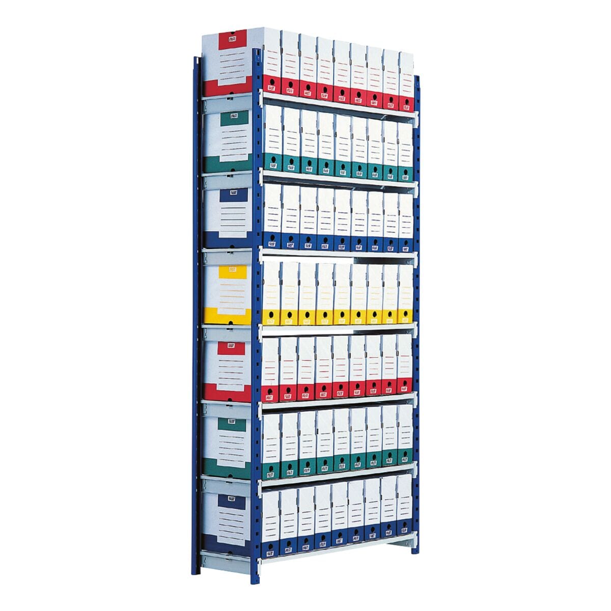 Paperflow Open aanbouwkast steekrek-systeem »Rang'Eco« 7 legborden 100 / 34 / 200 cm