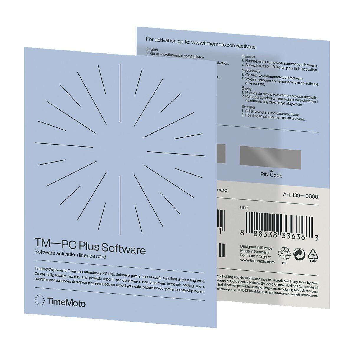 TimeMoto Tijdregistratiesoftware »TM-Plus Software«