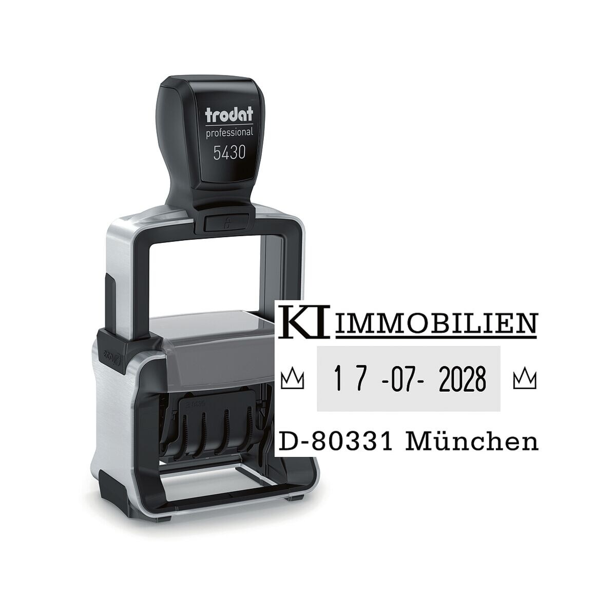 Trodat Datumstempel met tekst »5430 Professional 4.0«