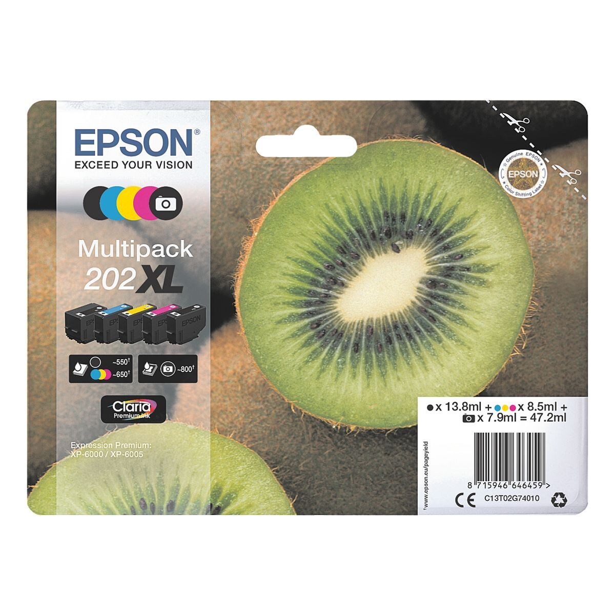 Epson Inktpatronen multipak »202XL« set van 5