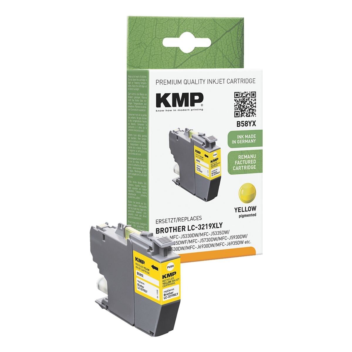 KMP Inktpatroon vervangt Brother »LC-3219XLY«