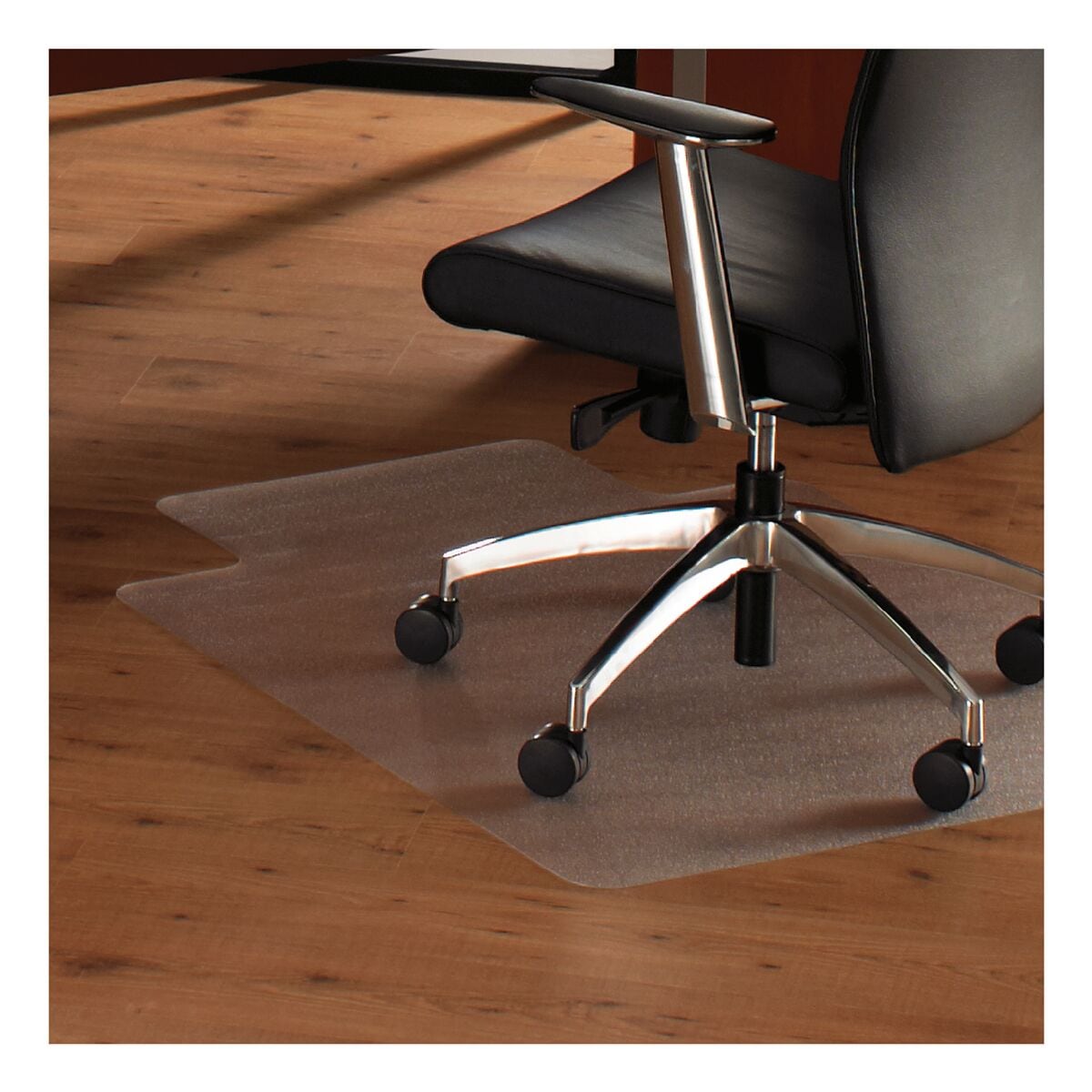 bureaustoelmat voor harde vloeren, polycarbonaat, rechthoek met lip (L) 116 x 134 cm, OTTO Office standaard