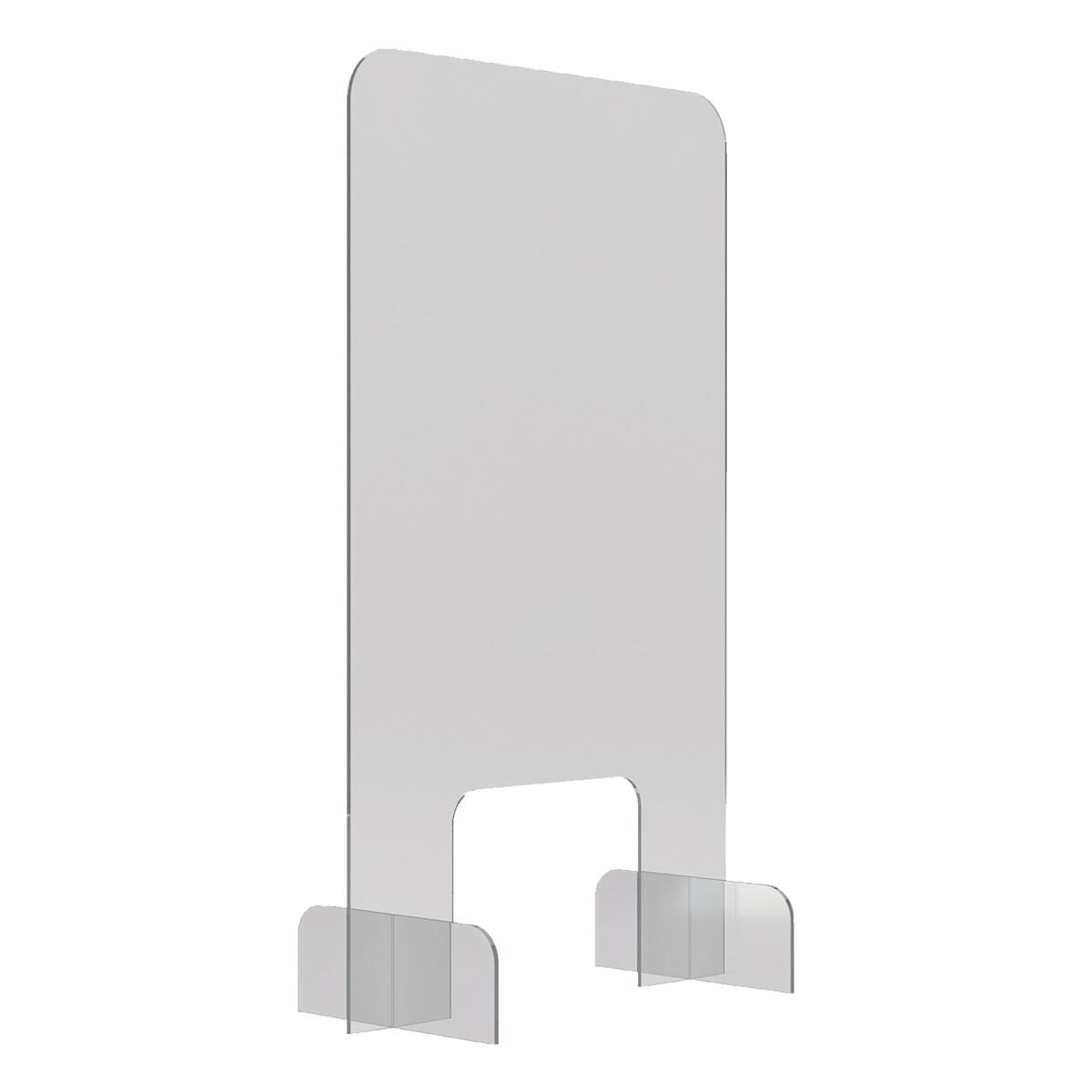 Magnetoplan Nies- en spuugbescherming frameloos balieblad van acrylglas 50 x 24,6 x 85 cm