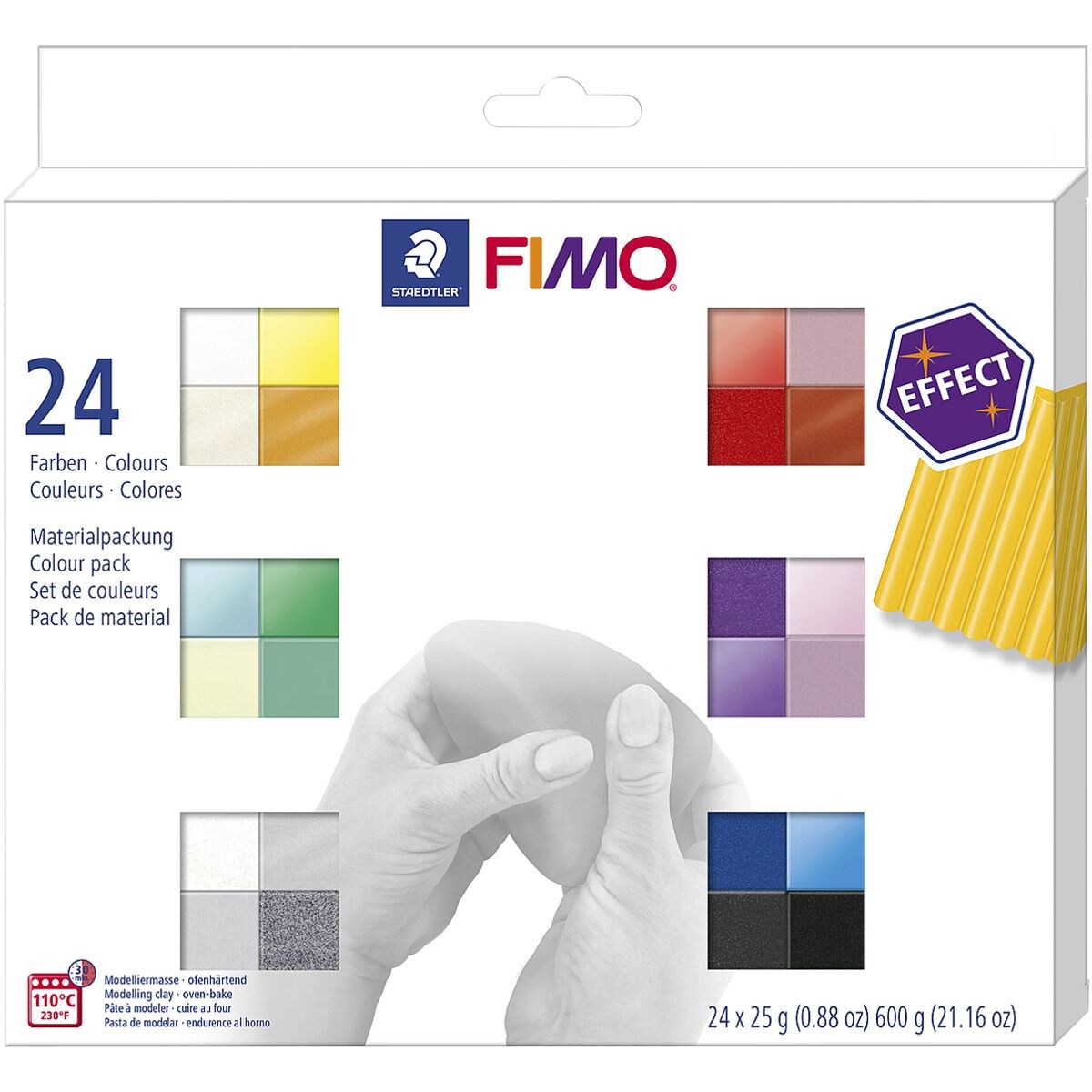 FIMO Pak met 24 boetseerklei Fimo effect