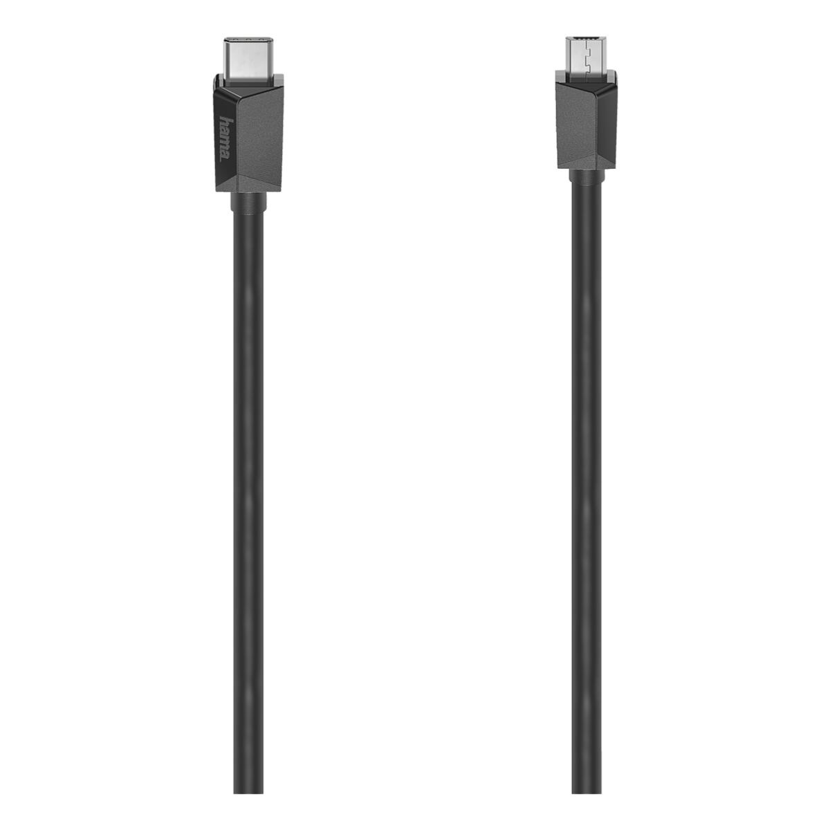 Hama USB-kabel type C/Micro-B-stekker 0,75 m
