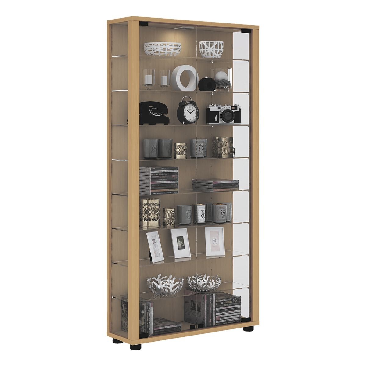VCM Vitrine »Lumo Maxi« zonder verlichting