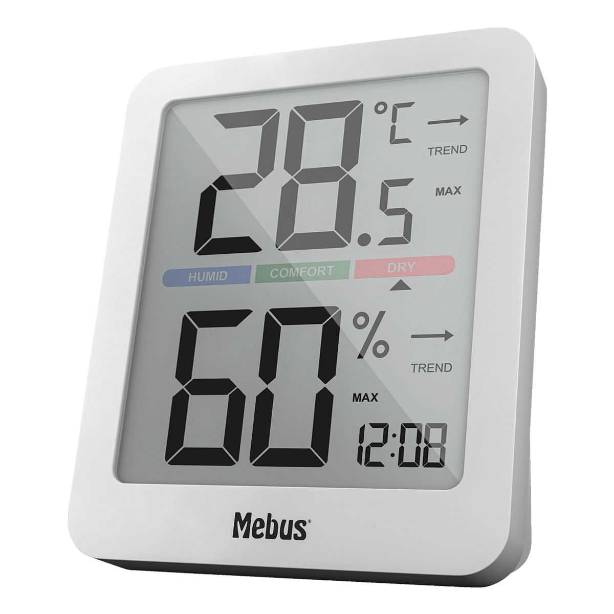 Mebus Digitale thermo-/hygrometer - wit