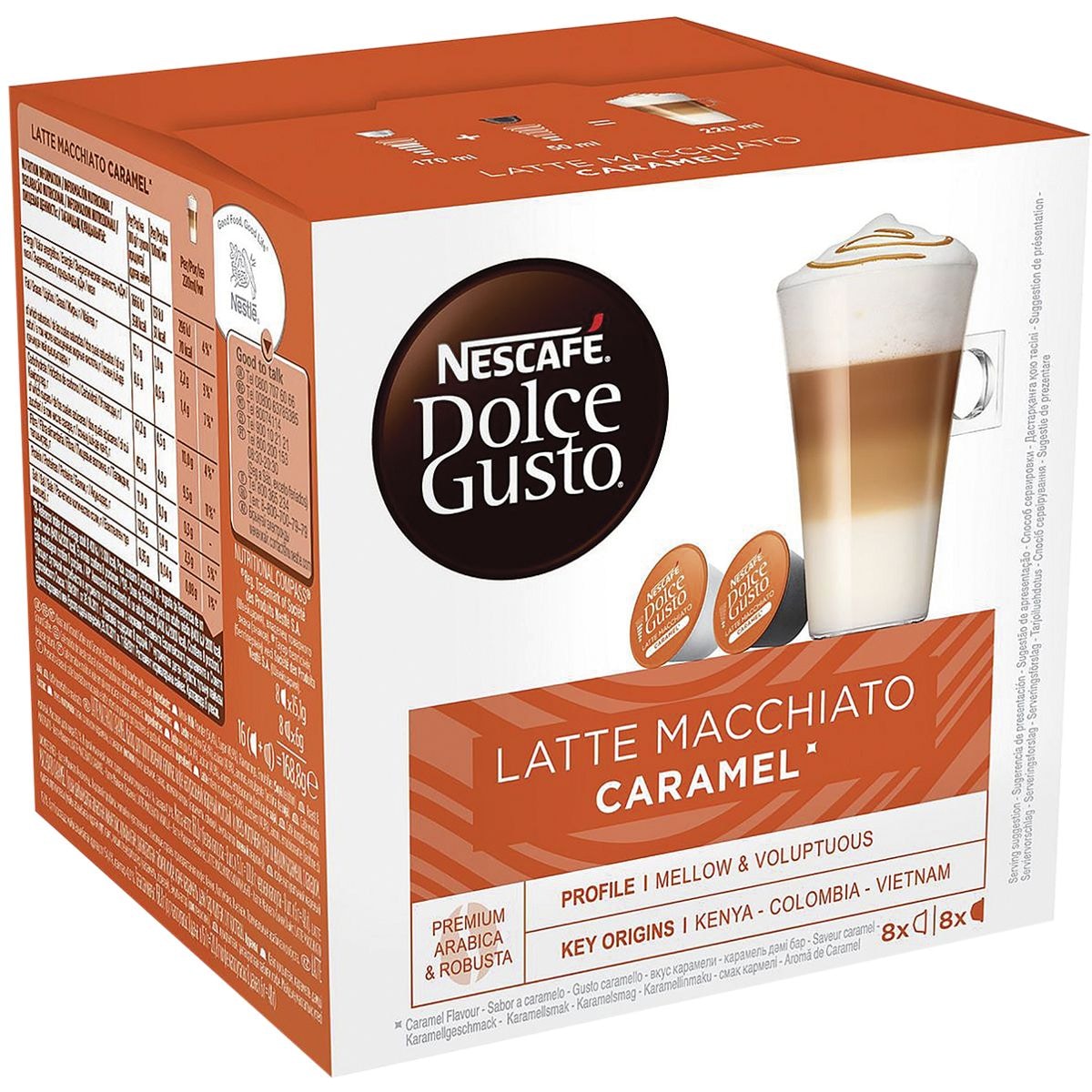 Nescafe Pak met 16 koffiecapsules Gusto® Latte Macchiato Caramel« 8 porties - voordelig OTTO Office kopen.