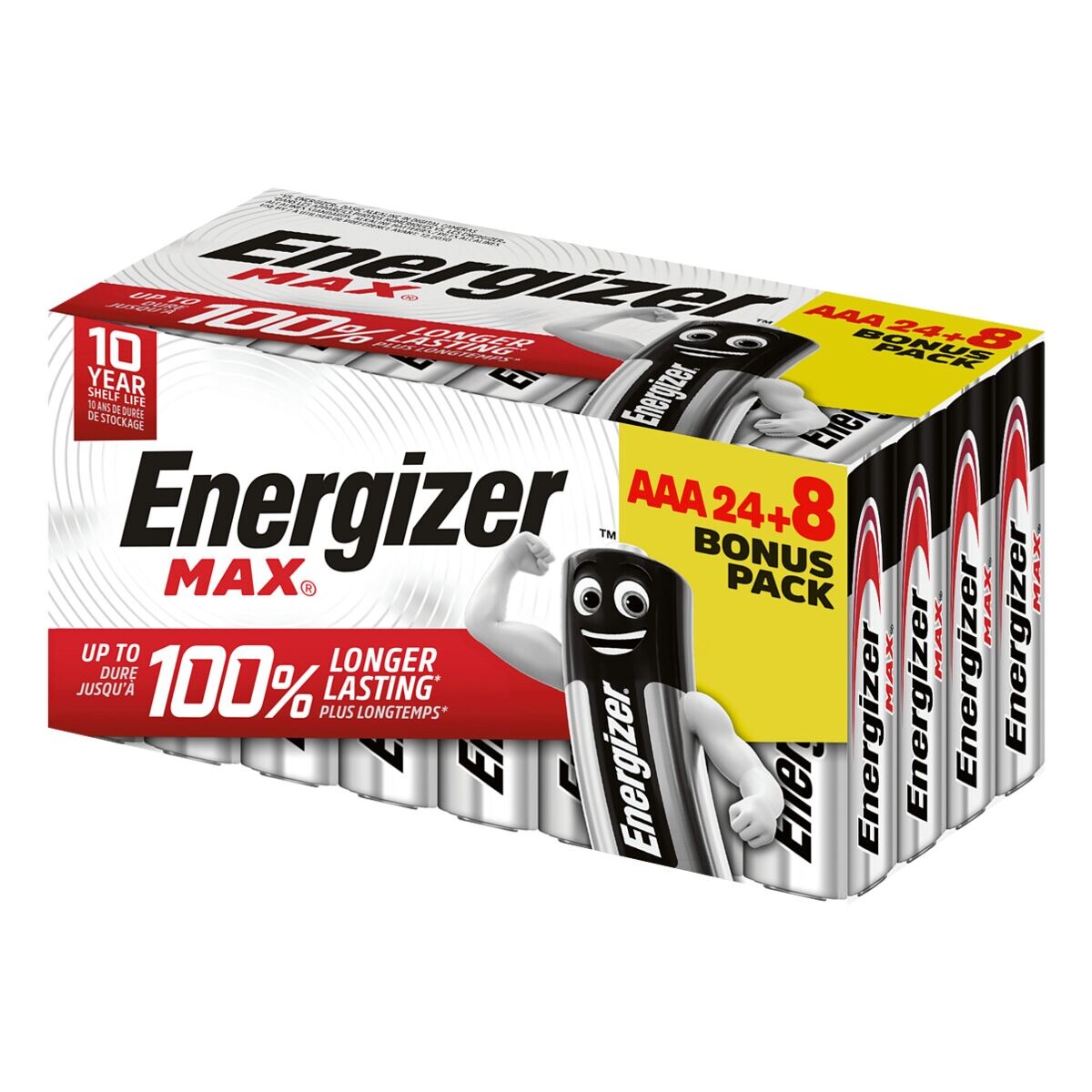 Energizer Pak met 32 batterijen »Max Alkaline« Micro / AAA Promotion Pack 24+8