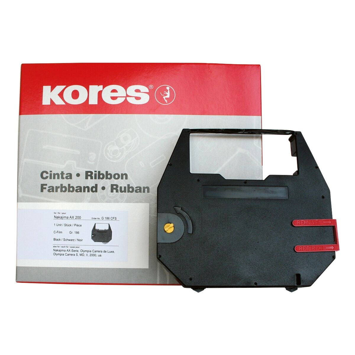 KORES Kleurenlint »G186C« zwart