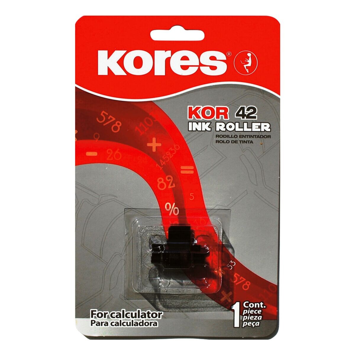 KORES Kleurenroller »G745SR« zwart/rood
