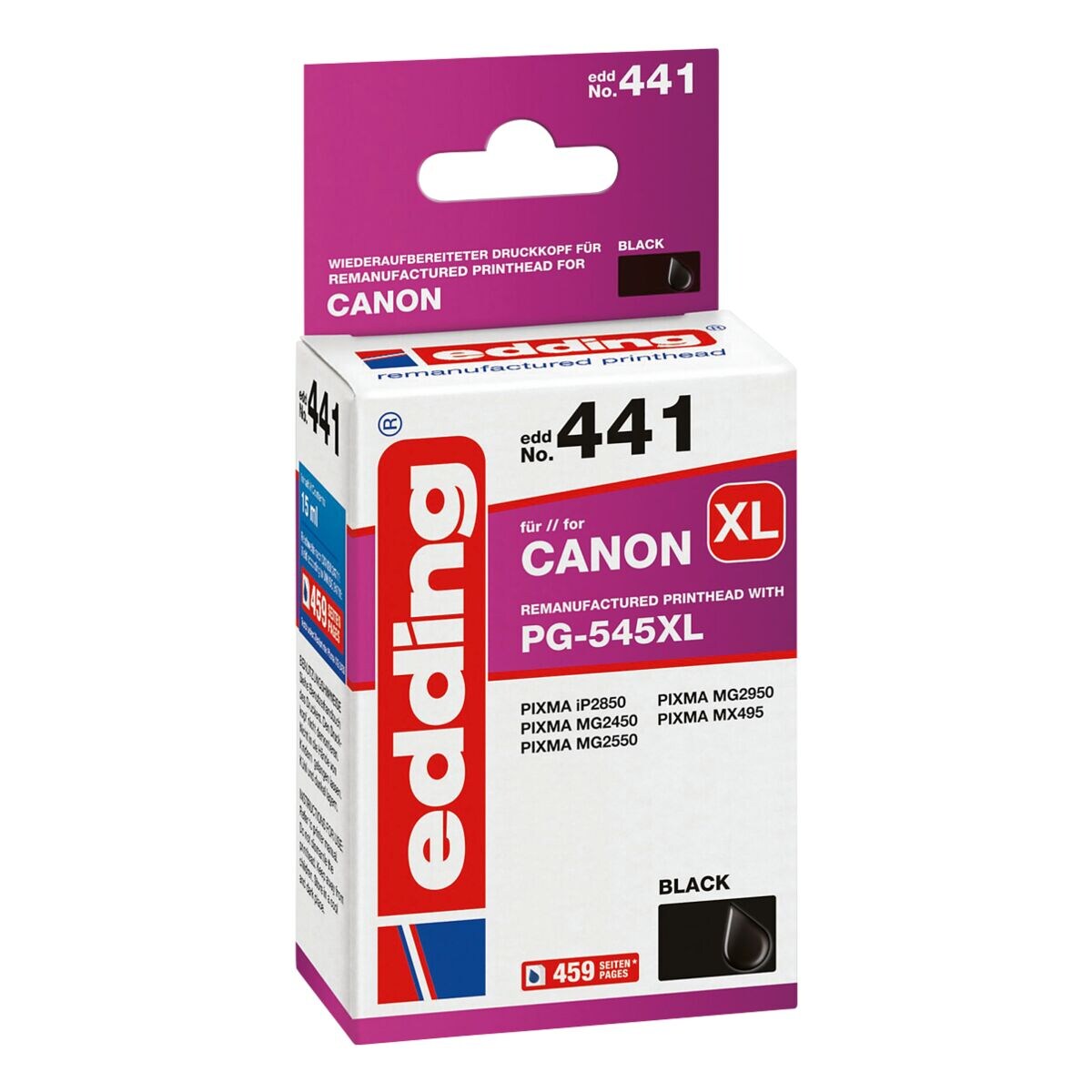 edding Inktpatroon vervangt Canon »PG-545XL«