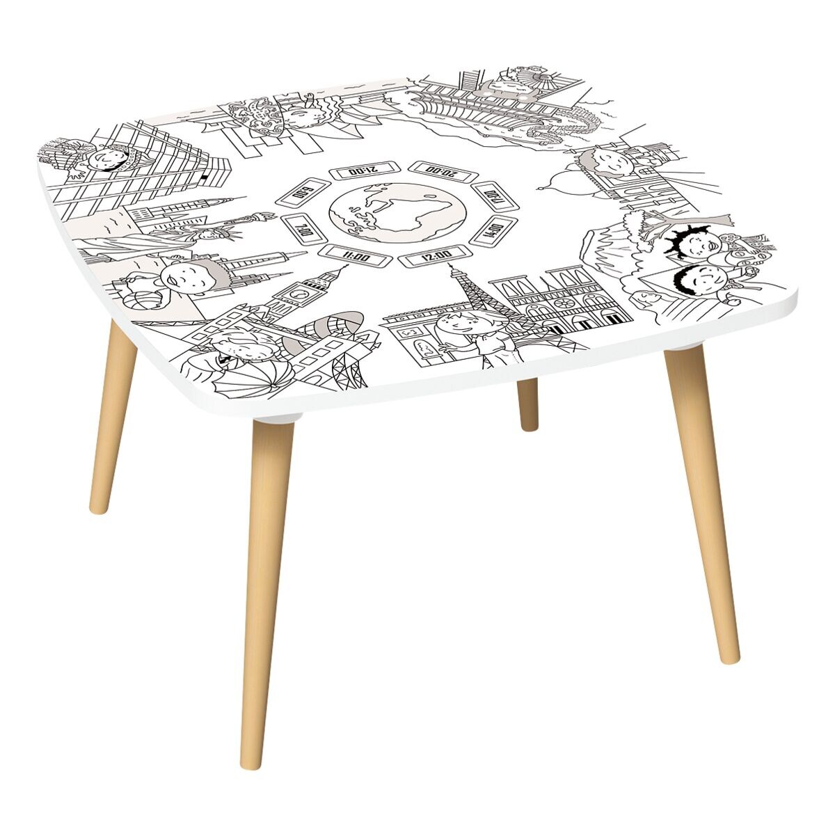Paperflow Kleurtafel Kids »Monument« 60 cm, 4 poten