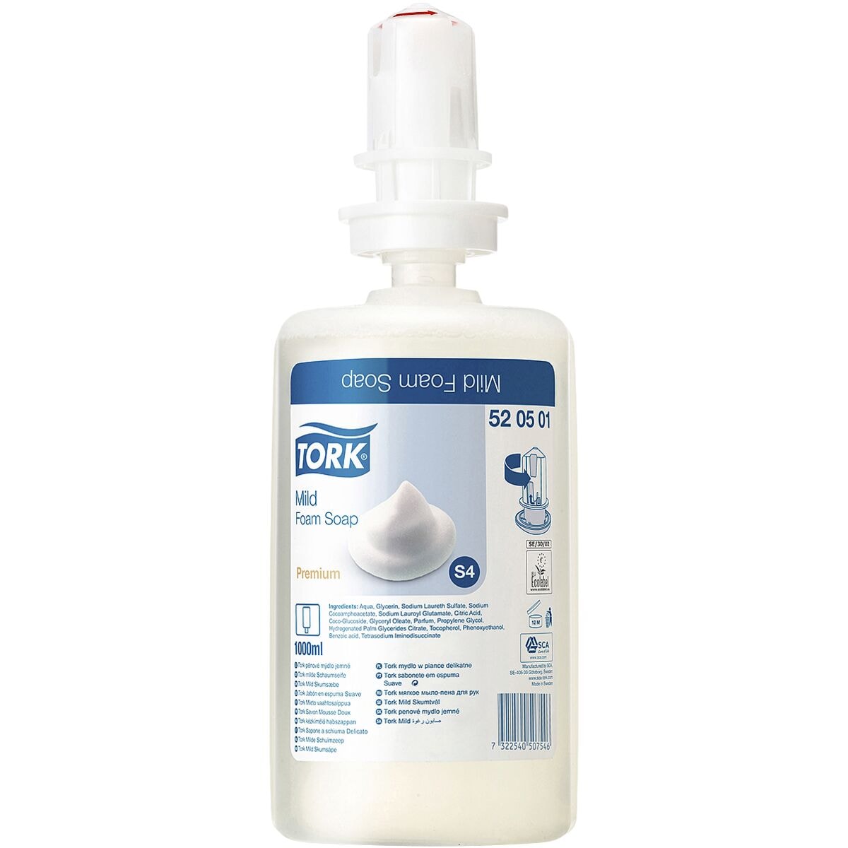 Tork Schuimzeep »Premium Mild« 1,0 l