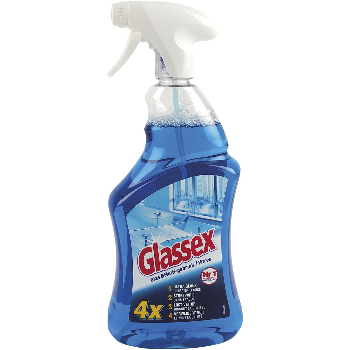 Glassex Pak met 2 glas- en multifunctionele reiniger »4x« 750 ml