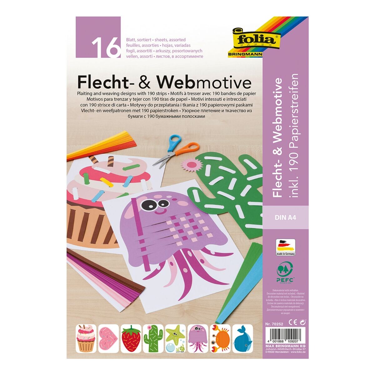 folia Knutselset »Flecht- und Webemotive«
