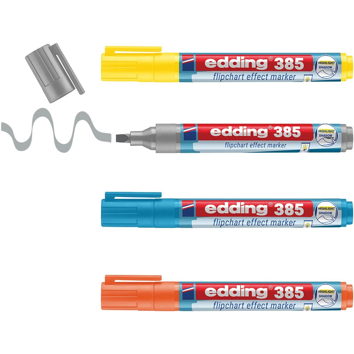 edding Set met 4 flipchart effectmarkers »385«