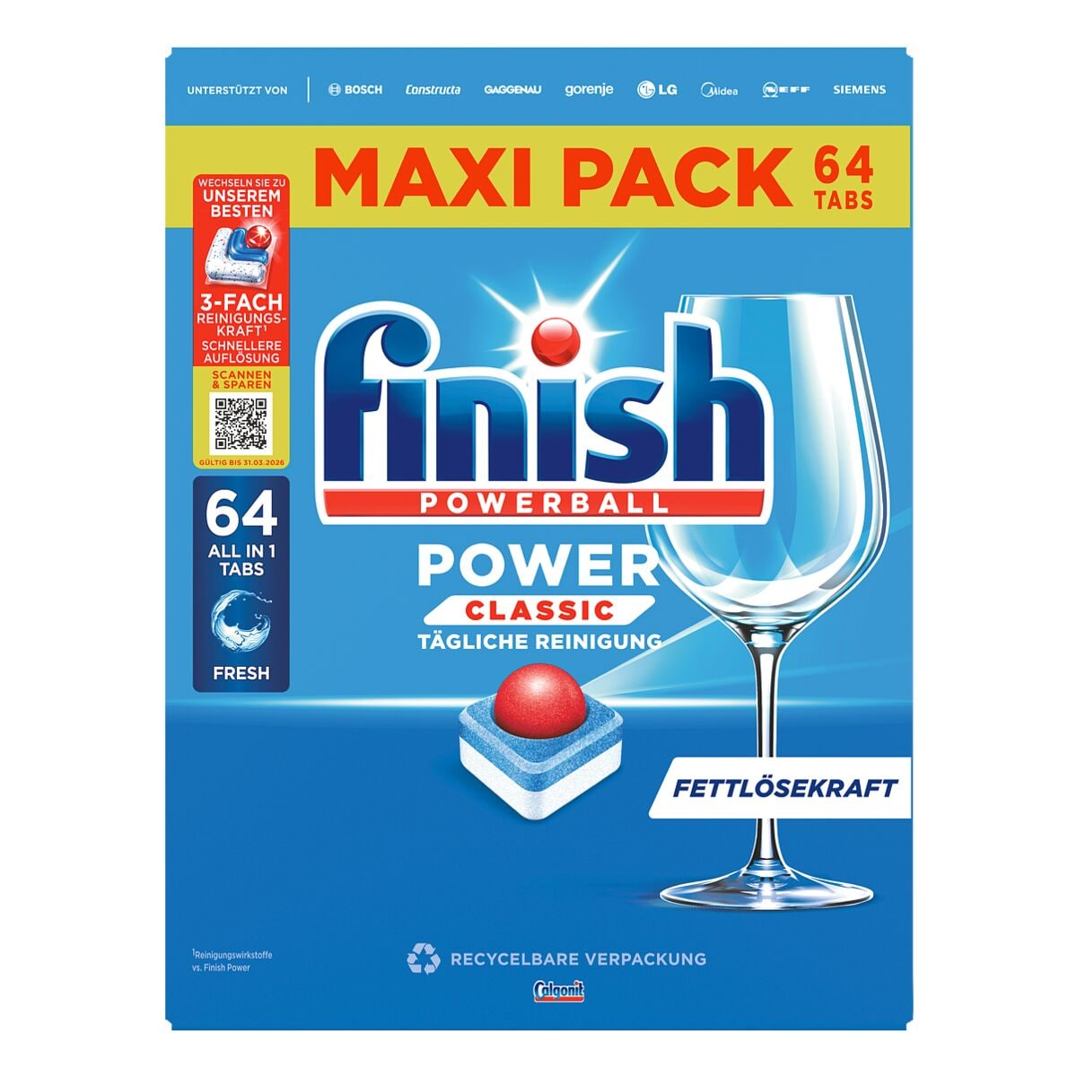 finish Vaatwastabletten »Power Classic« 64 stuks