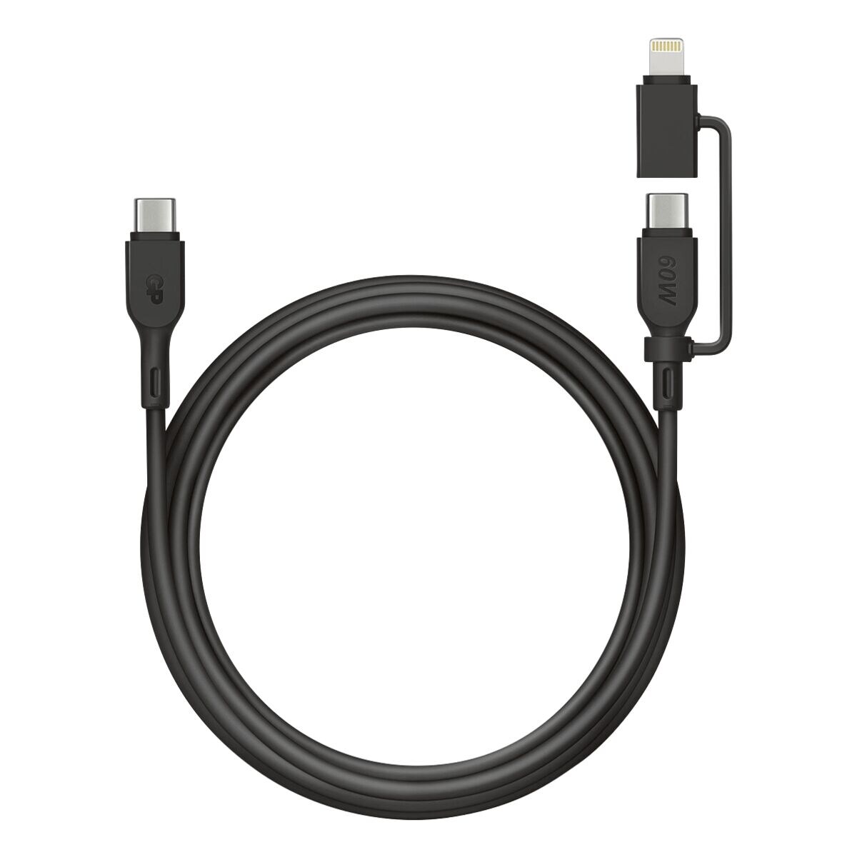 GP Batteries 2-in1 adapterkabel USB-C naar Lightning/USB-C