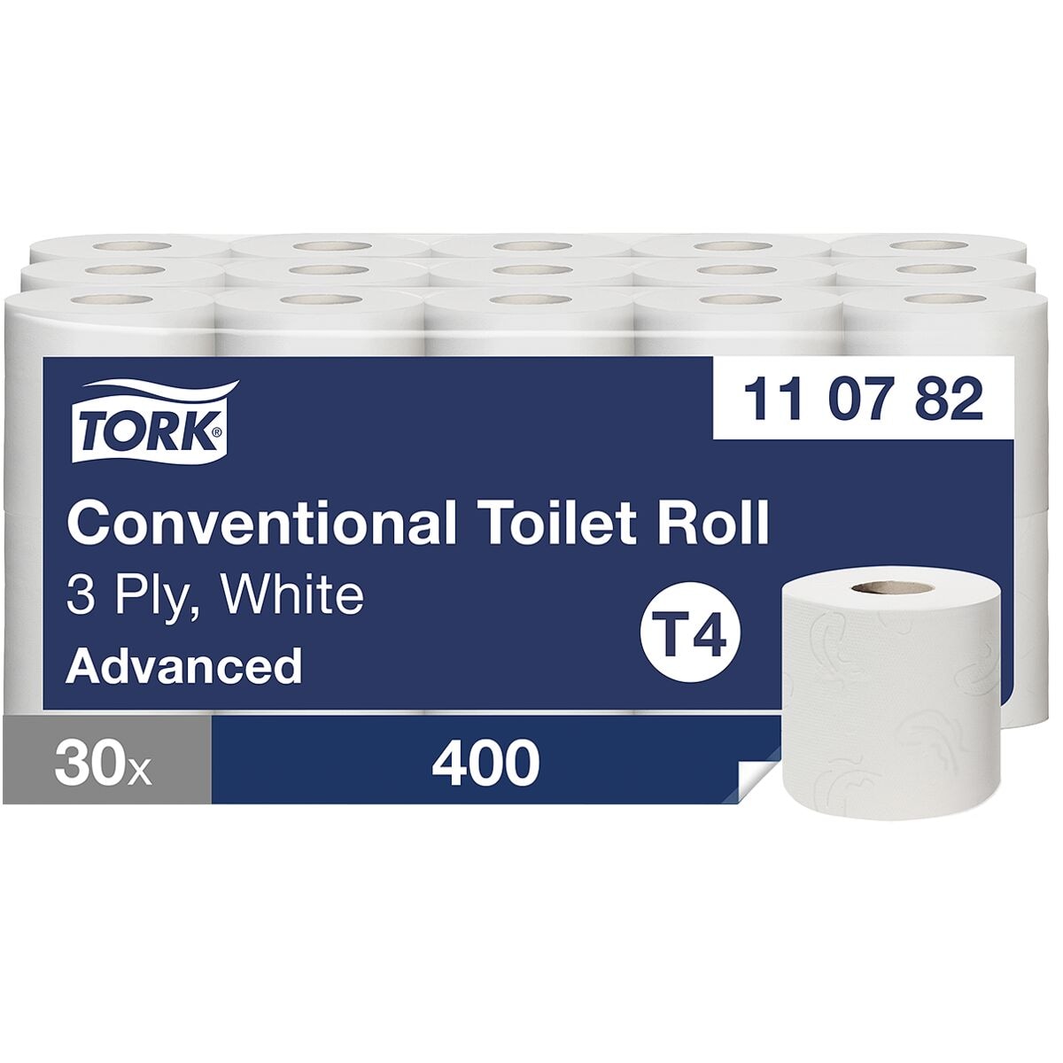Eco tip: toiletpapier Tork Premium 3-laags helderwit 30 rollen ( 1 pak a 30 rollen)
