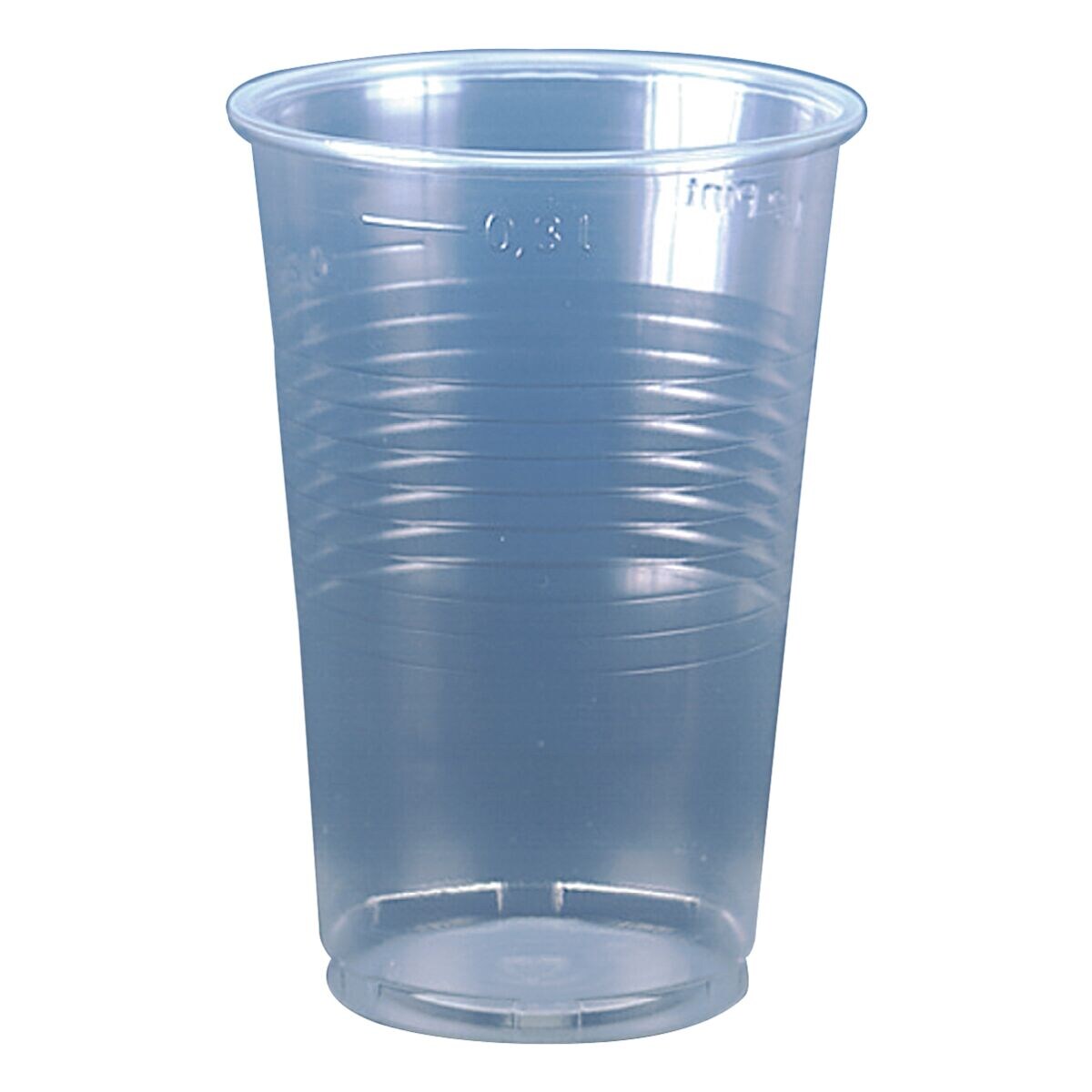 Papstar Wegwerp bekers 0,3 l transparant