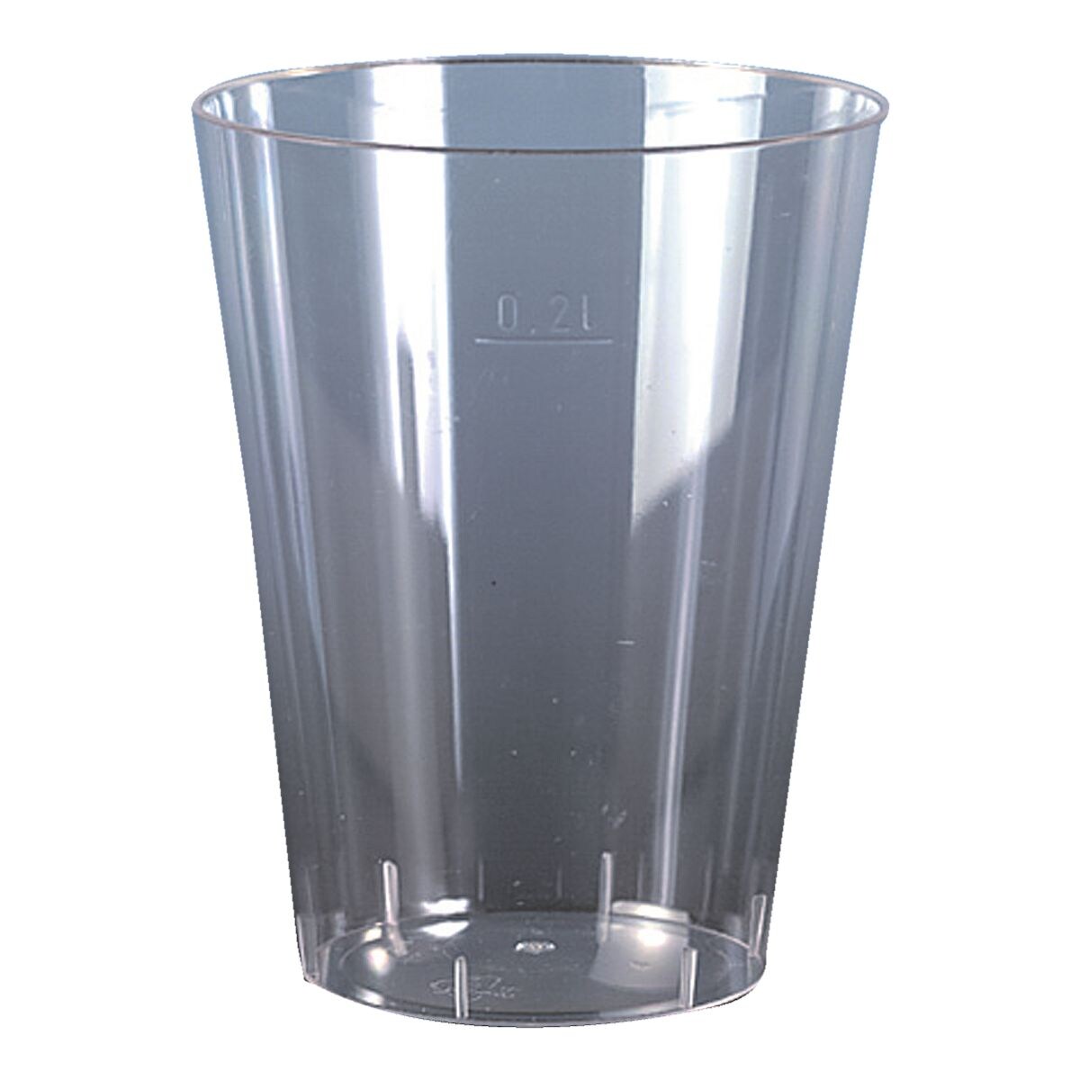 Papstar Wegwerp bekers 0,2 l glashelder