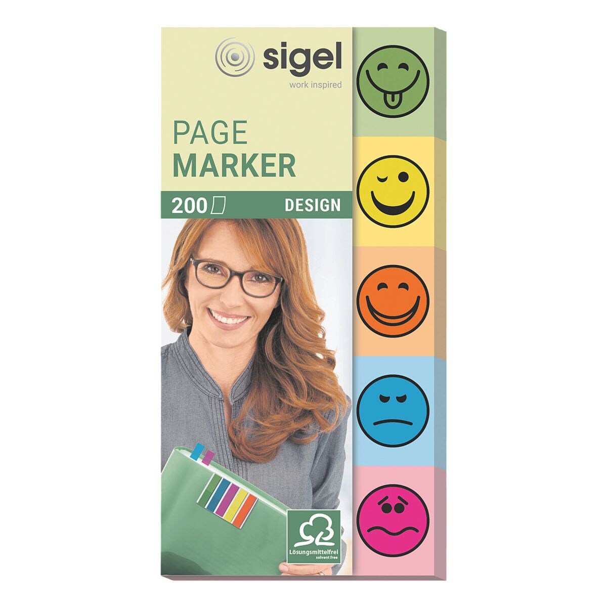 SIGEL herkleefbare markeerstroken Design smile 50 x 20 mm, papier