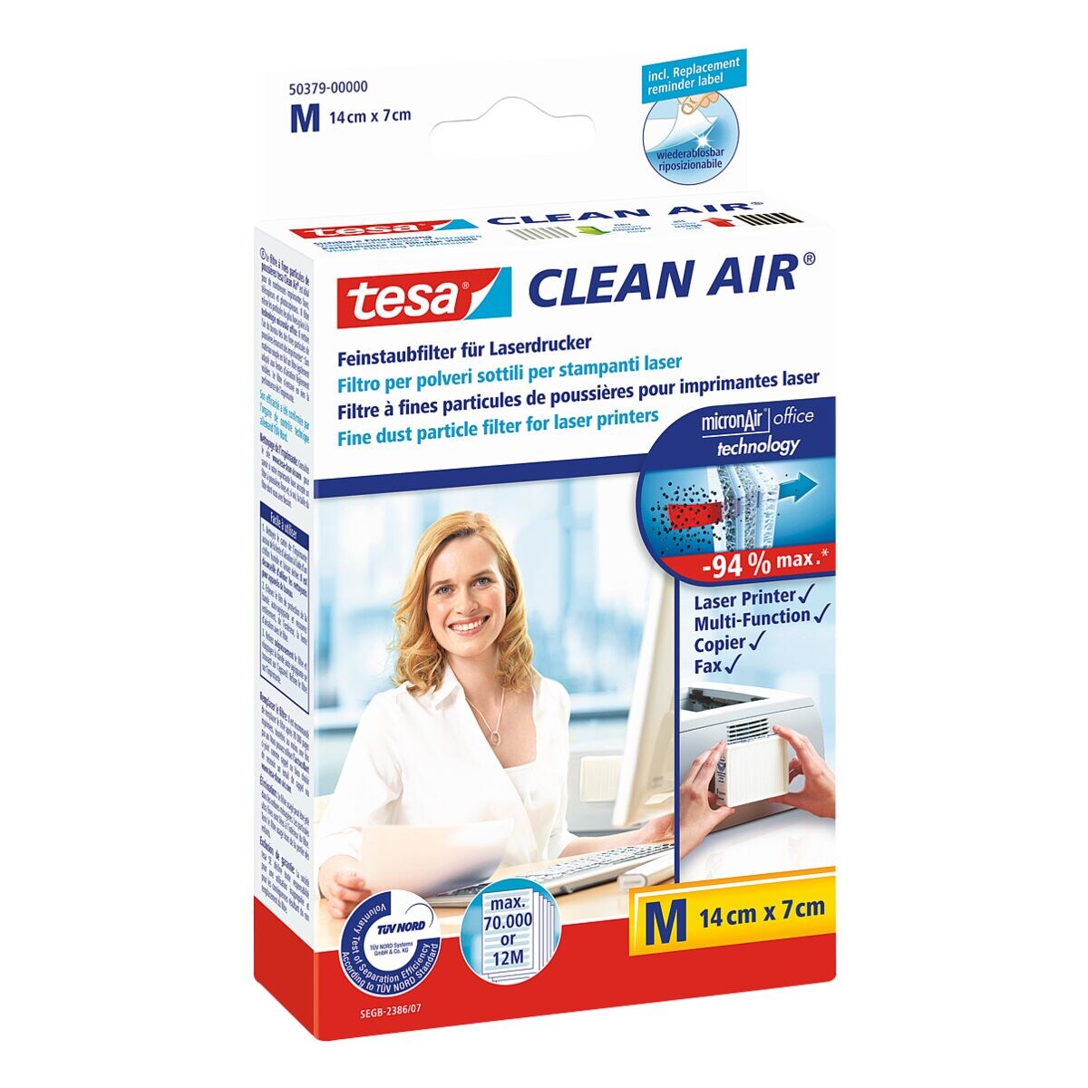 tesa Filter tegen fijnstofdeeltjes »Clean Air« 50379