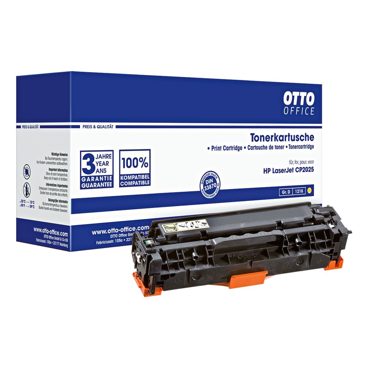 OTTO Office Toner vervangt HP »CC532A« 304A