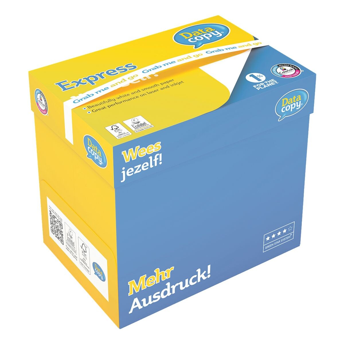Grab&Go-box multifunctioneel printpapier A4 Data-Copy Everyday Printing - 2500 bladen (totaal)