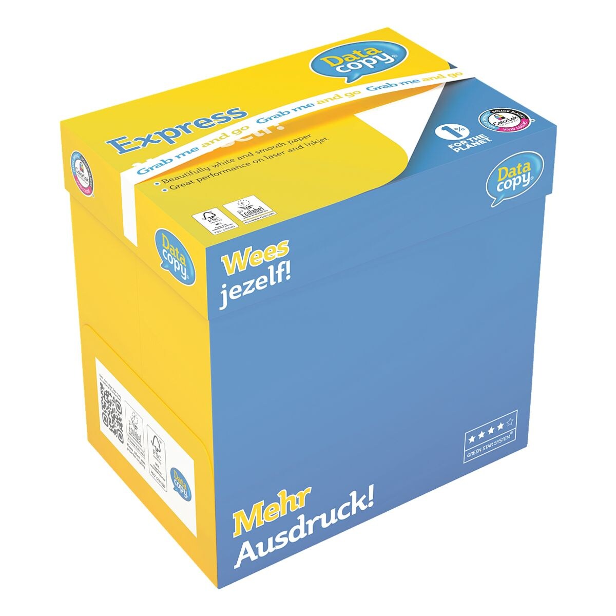 Grab&Go-box multifunctioneel printpapier A4 Data-Copy Everyday Printing - 2500 bladen (totaal)
