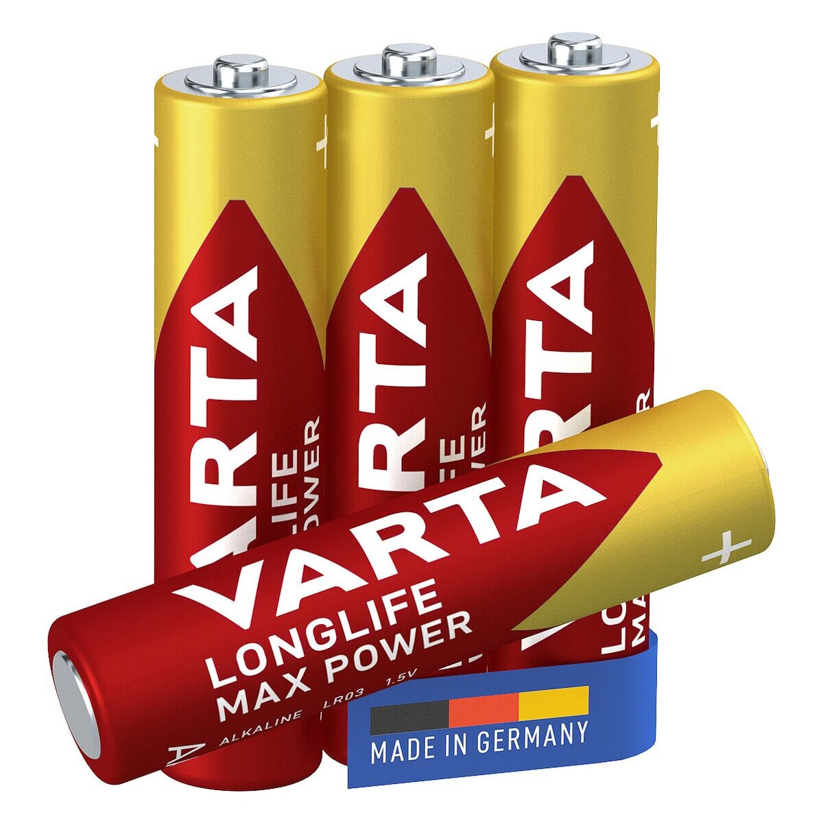 Varta Pak van 4 batterijen LONGLIFE Max Power Micro / AAA / LR03