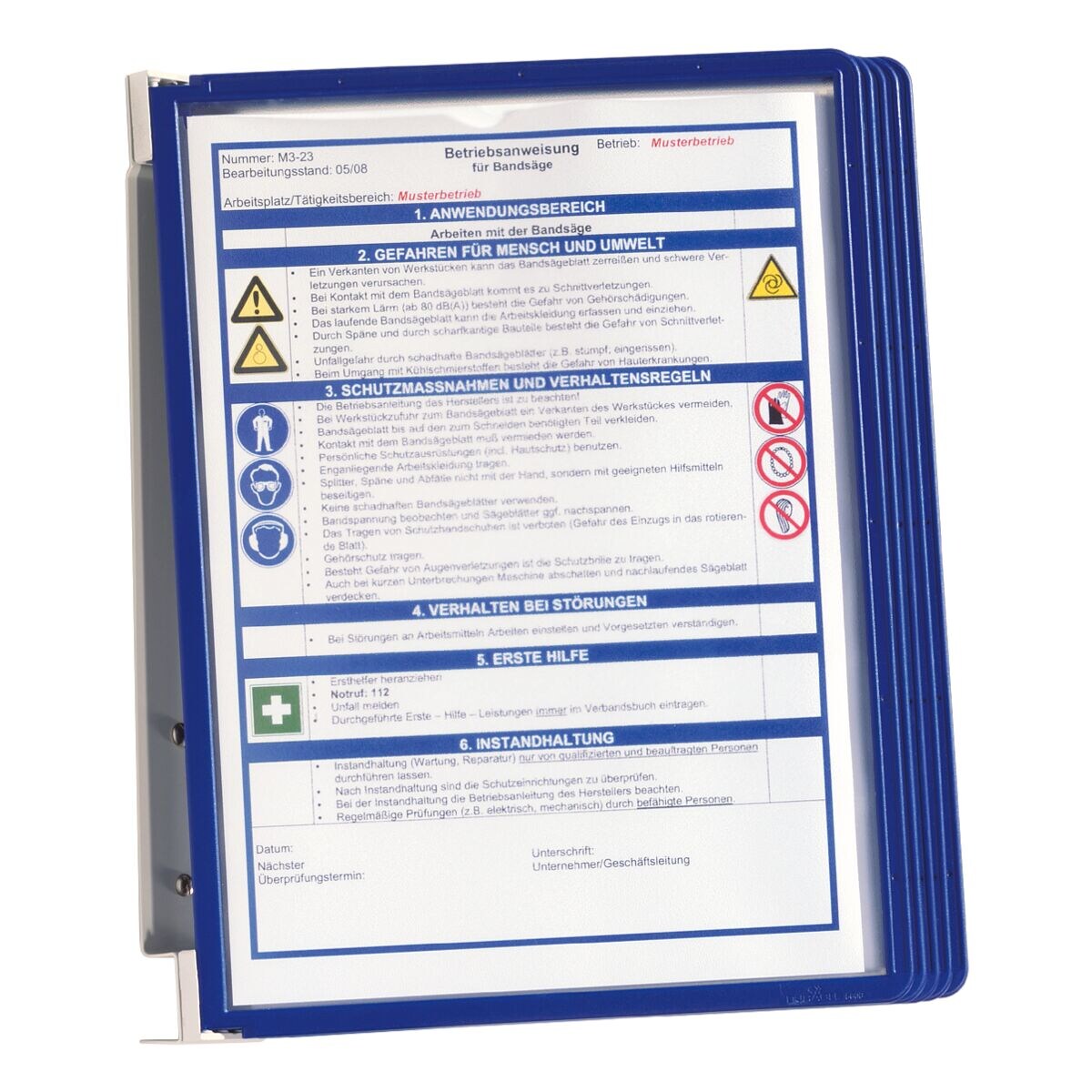Durable Zichtpanelensysteem wandhouder »Vario® 5551«