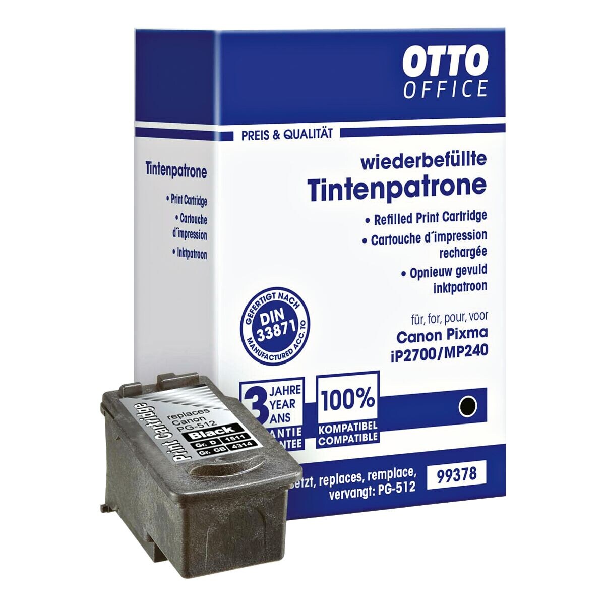 OTTO Office Inktpatroon vervangt Canon »PG-512«