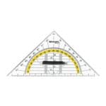 Geodriehoek 14 cm met greep