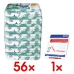 Regina Toiletpapier Kamille 3-laags, wit - 56 rollen (7 pakken  8 rollen) incl. Multifunctioneel papier Standard