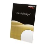 Tafeldisplay deflecto® A4 schuin