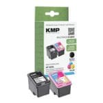 KMP Inktpatronenset vervangt Hewlett Packard F6U68AE Nr. 302 XL zwart, cyaan, magenta, geel