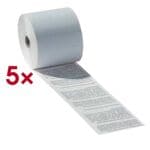 Pak met 5 thermische kassarollen 57 mm / 9 m