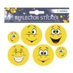 Herma Pak met 5 reflectorstickers Happy Face