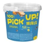 Pak met 100 mini dubbele koekenrepen PiCK UP! minis Original Choco