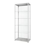 Vitrinekast 80 cm breed dubbele deur